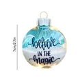 thumbnail image 3 of Christmas Beach Glass Ball Ornament, 3D Sandy Beach Glass Ornament for Christmas Tree, Sea Gifts for Family Couple, Sea Glass Art Decoration, Christmas Keepsake for Mom Dad and Friends, Blue, 3 of 6