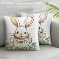 thumbnail image 3 of GOSMITH Guess What It's Rabbit Butt Cute Rabbit Easter Day Spring Summer Throw Pillow Covers Decorate Kids Girls Boys Living Room Bedroom,Pillowcase,Gifts for Rabbits Lovers Girls Boys, 3 of 5