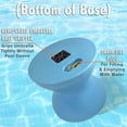 thumbnail image 3 of Dunn-Rite ShadeTable Water-Filled Pool Umbrella Outdoor Base and Side Table, Fits 1.5" Pool Umbrella for Inside of Pool, Use on Patios, Docks, in-Water up to 12" Deep, Made in USA, Teal Granite, 3 of 8