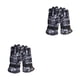 thumbnail image 4 of Minnieouse Guantes para niños Guantes de esquí a prueba de viento Cálido Moda Camuflaje Snowboard Guante universal con hebilla para deportes al Gris 2piezas, 4 of 6
