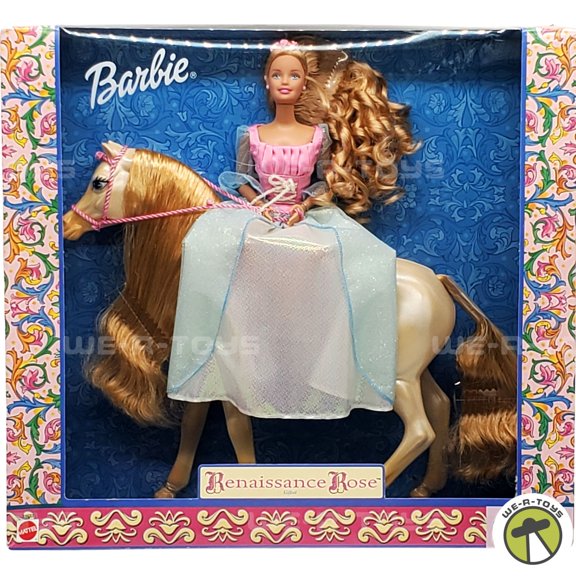 Barbie Renaissance Rose Giftset with Doll & Horse 2000 Mattel 28633