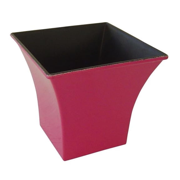 Cheungs PP-109HP 4.75 in. Square Tapered Recycled Plastic Planter, Hot Pink