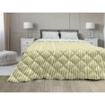 thumbnail image 1 of Grey and Yellow Down Alternative Comforter, Geometric Vintage 60s Home Pattern Inspired Herringbone Zig Zag Lines, Microfiber Quilt for All Season, 5 Sizes, Grey Yellow, by Ambesonne, 1 of 3