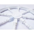 thumbnail image 2 of Nagina International Premium Moon White Hand Crafted Maritime Decor Ship Wheel (12 Inches), 2 of 6