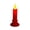 Red, variant on JWZZYD Flameless Pillar Candles, Vintage Flickering Flame LED Candle Light, Mini Tabletop Decor Lamp, Halloween Thanksgiving Christmas Seasonal Centerpiece for Indoor Table Accent(Size:M, Black)