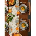 thumbnail image 2 of Thanksgiving Fall Pumpkin Gnome Christmas Table Runner Wedding Decoration Linen Dining Table Runner Christmas Decoration, 2 of 4