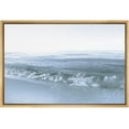 thumbnail image 3 of PixonSign Framed Canvas Print Wall Art Ocean Waves Crash on Shore Nature Wilderness Photography Realism Contemporary Scenic Dramatic Blue for Living Room, Bedroom, Office - 24"x36" Natural, 3 of 5