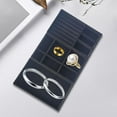 thumbnail image 3 of 3 Pieces Jewelry Trays Organizer Drawer Inserts Storage Holder Flocking Cloth Space Saving Multifunctional Display Case Box for Brooch Watch , Black, 3 of 7