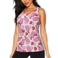 thumbnail image 2 of Haiem Strawberry Popsicle Workout Tank Tops for Women, Athletic Sports Slim-Fit Tank Tops, Compression Sleeveless Dry Fit Shirts,Athletic Shirt-Small, 2 of 9