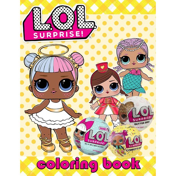 lol surprise coloring book for kids 30 illustrations lol surprise dolls
