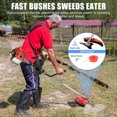 thumbnail image 6 of Floseru Weed Eater Gas Powe, 52cc 2-Stroke Gas Brush Cutter, Weed Wacker, Hedge Trimmer, 2 in 1 Gas Weed Cutter, Brush Cutter for Yard Weeding Work, 52cc Outdoor Lawn Garden Tool and Accessories, 6 of 9