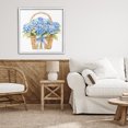 thumbnail image 3 of Stupell Industries Shabby Chic Pretty Blue Hydrangea Picnic Basket White Framed Giclee Art, 24 x 24, by Petals Prints Design, 3 of 8