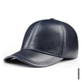 thumbnail image 1 of Spring Genuine Leather Baseball Cap In Men Brand New Warm Real Cow Leather Caps Hats ,Premium Material, 1 of 6