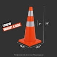 thumbnail image 2 of BeesClover Heavy Duty Traffic Cones with Reflective Collars, PVC Safety Cones for Construction, Parking Lots, Events, 2 of 8