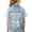 Blue, variant on Baby Little Girls Butterfly Embroidery Denim Vest Casual Button Beading Down Sleeveless Jean Jacket Coat Blue-B