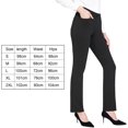 thumbnail image 3 of Pantalones Pantalones de vestir Business Casual Work Yoga Dress Pants Pantalones para mujer (L) Kuymtek multicolor T L para Mujer, 3 of 5