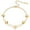 Gold, variant on Gold Butterfly Charm Bracelet for Women, Stainless Steel Dainty Link Chain Wristband Jewelry for Daily Wear or Party