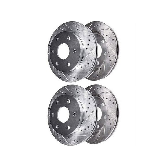 Front and Rear Brake Rotor Set - Compatible with 2012 - 2020 Ford F-150 2013 2014 2015 2016 2017 2018 2019