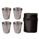 thumbnail image 5 of Naiovety Vajilla, juego de tazas de viaje, apilable, diseño de prensado de acero inoxidable, copa de cerveza de vino, sin olor, tazas de whisky No.1 2piezas Naiovety CBP436537, 5 of 6