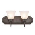thumbnail image 1 of Yosemite Home Decor Éclairage de Vanité 2 Lumières en Brun Foncé, 1 of 4