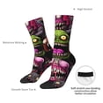 thumbnail image 4 of Picia Monstrous Cartoon Characters Print Athletic Socks for Men & Women – Cushioned Moisture-Wicking Crew Socks for Sports, Running, and Training, Soft & Breathable Size 5-11, 4 of 6