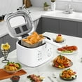 thumbnail image 5 of KEINVE 1500W Electric Deep Fryer with Adjustable Temperature Control, 2.5L Non-Stick Basket & Viewing Window, Folding Handle and Locking Cover for Easy Storage, White, 5 of 11