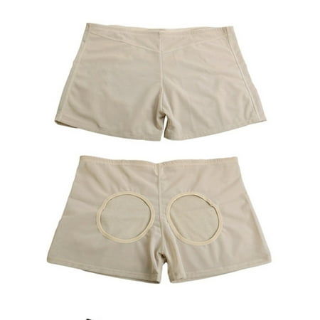 Vijiv Women's Butt Lifter Enhancer Panties Shapewear Shorts Panty Shaper Beige (Best Looking Female Butts)