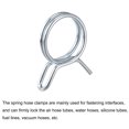 thumbnail image 4 of Unique Bargains Double Wire Spring Hose Clamp, 65Mn Steel 25mm Fuel Line Silicone Tube Spring Clips, Silver Tone, 10 Pack, 4 of 5