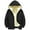 Black, variant on Youth Kids Fleece-Lined down Jackets Zip up Hooded Fuzzy Warm Coats Boys Winter Windproof Lightweight Outwear Clothes