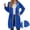 Blue, variant on Dpytoraw Women's Long Zip Hoodie, Fleece Solid Pullover Jacket for Fall Winter Sports Beige L