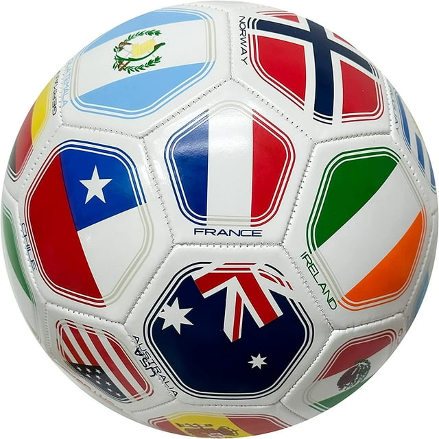 World Cup Ball, Country Flags Soccer Ball Size 5, World Club National