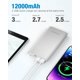 thumbnail image 3 of Cargador Portátil EnergyCell Pilot 4GS 12000mAh Plateado, 3 of 8