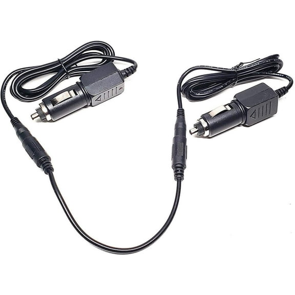 Yustda New Car 2 Lighter Plug DC Adapter for Solar ESA1 12V Male to Male Outlet Charger Cord Auto Vehicle Boat RV Camper Cigarette Lighter Plug Power Supply Cord Cable PS Battery Charger (2 Pack)