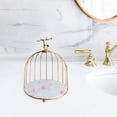thumbnail image 4 of Bird Cage Rack Cosmetic Holder Kitchen Rack Lipstick Jewelry for Women Girls deer 19.5cmx22.5cm, 4 of 6