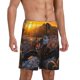 thumbnail image 2 of Fotbe Lizard With Sunglasses Sunset Pantalones Cortos de Pijama para Hombre, Ropa de Dormir, Pantalones de Pijama Cortos para Hombre-X-Large, 2 of 6