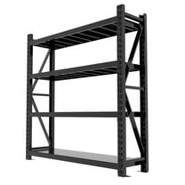 Storage Shelves Heavy Duty, Metal Garage Shelving Units, 4 Tier Storage rack shelf, Steel Industrial Shelving , Adjustable Standing Shelf for Basement/Warehouse