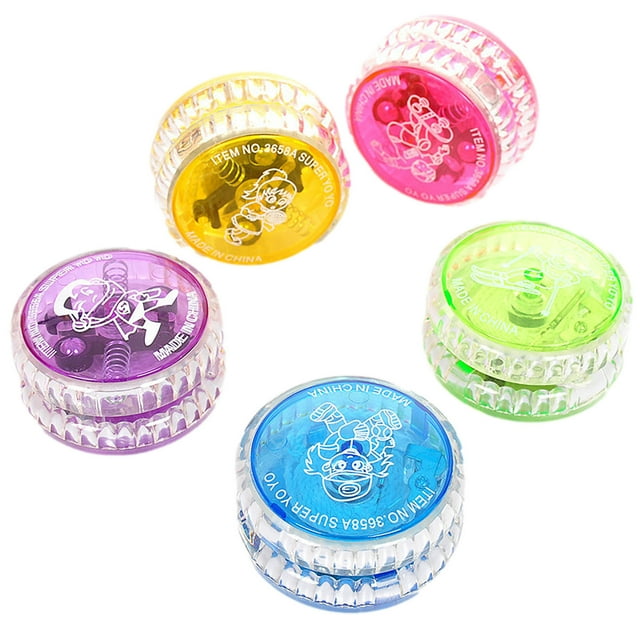 LED Light-Up Yo-Yo Toy - Beginner Level with Transaxle Design, Color-Changing Spinning Fun