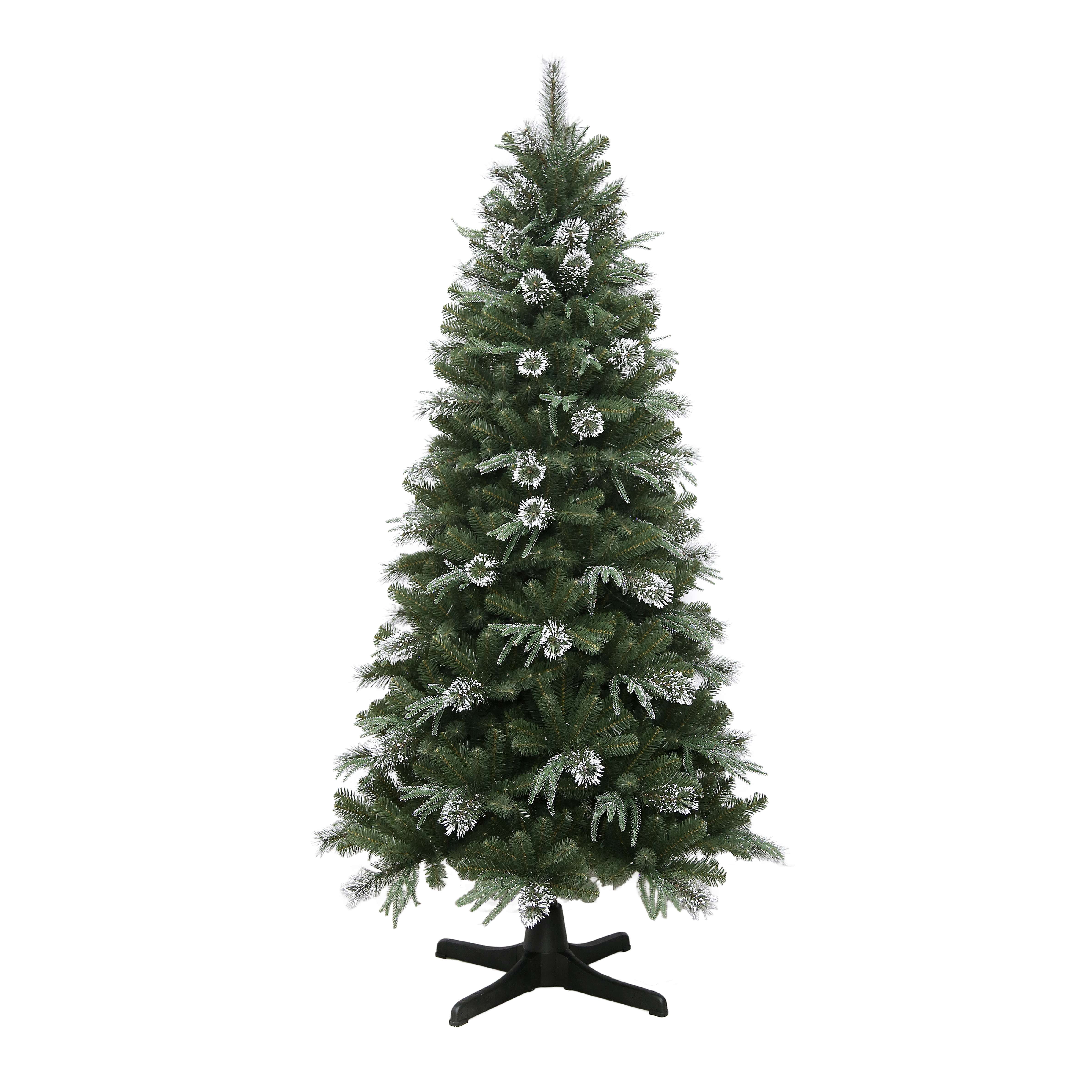 7 Foot Frost Kissed Spin Pine Christmas Tree Display