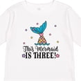 thumbnail image 4 of Inktastic 3rd Birthday Mermaid Tail Girls Party Girls Long Sleeve Toddler T-Shirt, 4 of 5
