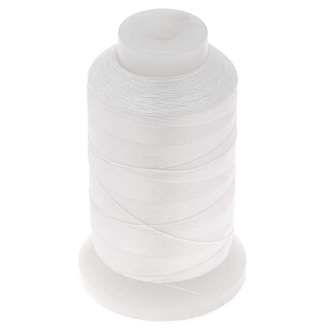 The Beadsmith 100 Silk Beading Thread Size 00 695 Yards White 1