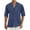 Dark Blue, variant on Men's Cuban Guayabera Shirts Casual Long Sleeve Button Down Shirts Band Collar Linen Summer Beach Shirts