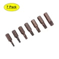 thumbnail image 1 of Juego de brocas de destornillador Torx de seguridad magnético T10-T40 de 1/4" vástago hexagonal de 0.98" en acero S2, 1 of 5
