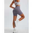 thumbnail image 5 of RUNNING GIRL Women’s High Waisted Biker Shorts with Side Pockets, Tummy Control Stretch Workout Shorts for Yoga Gym Running, 5 of 6