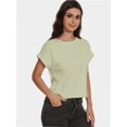 thumbnail image 6 of Women's Crew Neck Short Sleeve T Shirt Summer Casual Loose Workout Top, 6 of 6