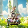 thumbnail image 4 of Goattoy Acrylic Easter Bunny Eggs Yard Decor - Cute Rabbit with Easter Egg, Outdoor Spring Garden Decorations for Lawn or Home, Ground Inserted,Walmart Sales Clearance!, 4 of 6