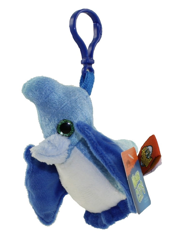 STING RAY Adventure Planet Plush Key Clip - 3.5 inch - New Mighty Clips 