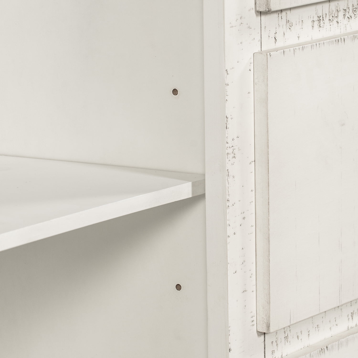 Kadyn Kitchen Storage Cabinet, Modern Solid Wood Buffet Cabinet with 2 Storage Cabinets and 3 Drawers, Wide Accent Cabinet for Living Room, Antique White Kadyn Kitchen Storage Cabinet, Modern Solid Wood Buffet Cabinet with 2 Storage Cabinets and 3 Drawers, Wide Accent Cabinet for Living Room, Antique White