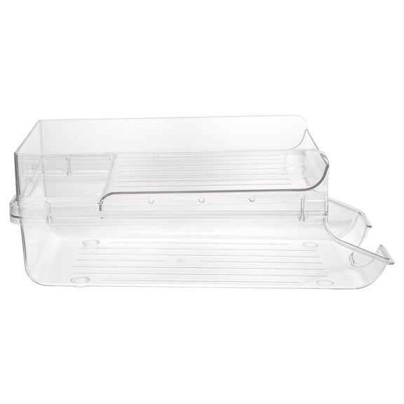 NIAIZEK Refrigerator Can Dispenser Rack - Soda Can Organizer and Rectangular Kitchen Storage Holder, 1 Pack