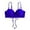 Blue, variant on Women's Solid Color Cute Bandeau with Drawstring Design Tank Top Daily Casual Swimsuit Tops for Women White,XS