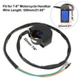 thumbnail image 3 of Unique Bargains Black 7/8' 22mm Motorcycle Handlebar Toggle Switch Headlight Switch with On Off Push Button, 3 of 7